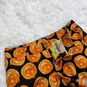 Loudmouth Women's Golf Shorts Size 12 Halloween Pumpkin Colorful All Over Print
